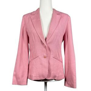 True Vintage Fay's Closet Pink Long Sleeve Blazer Jacket 11/12 Union Label